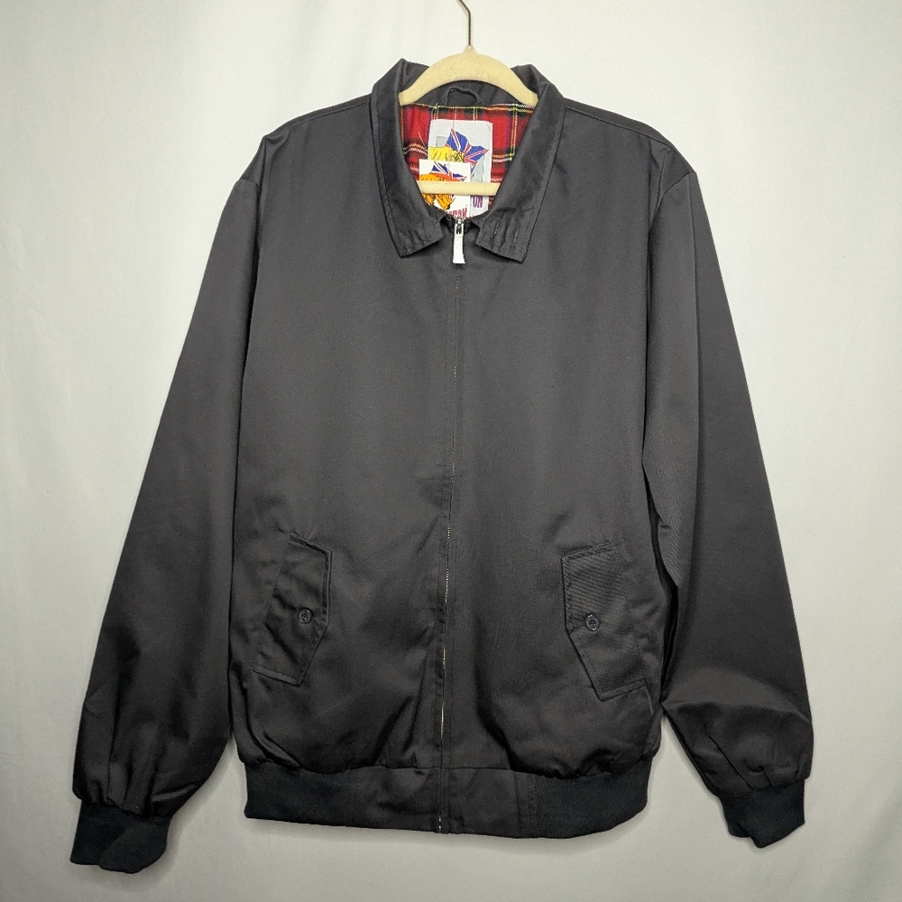 New Harrington Mens Classic Gray Utility Deadstock Zip Up Jacket Size XL XXL NWT